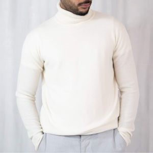 White Cashmere Turtleneck